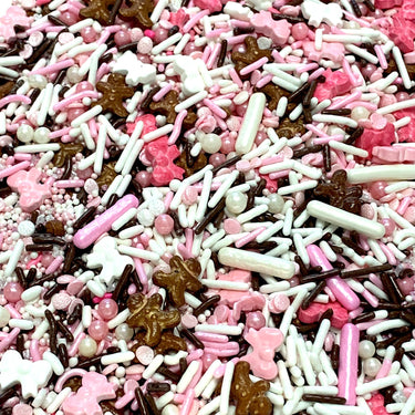 Pink Gingerbread Sprinkles Mix - Cool Mom Sprinkles